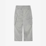 FRONT ZIP CARGO PANTS ASH GREY