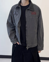 Woven Patch Pigment Work Jacket