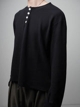 TP4 Waffle-Knit Henley Shirt