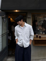 Morph crop striped shirt