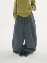 Grain stripe denim pants -2C