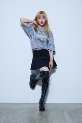 eureka Tie-Dye T-Shirt-Smoke Black