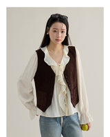 Classic Layered V-Neck Knit Vest