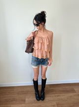 roll up denim shorts