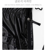 GLOSSY STRING BACK PACK_BLACK