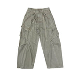 Belted dying cargo pants