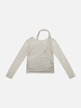 KobeドットホルターネックレイヤーTシャツ (3c)