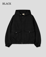 (UNISEX) Over Cotton Hooded Jacket