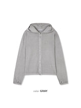Venis Pigment Cropped Zip Hoodie