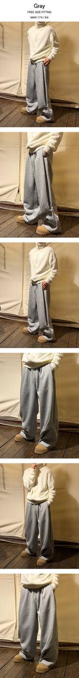[Unisex] ハーフタックスウェットパンツ(2color)