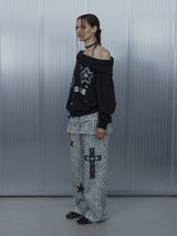 SUE Wide Hoodie Top