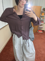 Cold hoodie blouse