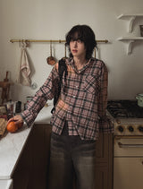 Raf Washed Over Check Shirt