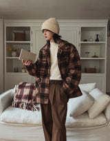 Oted Check Double Coat