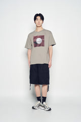 25SS HEM LINE STRING CARGO SHORT PANTS BLACK