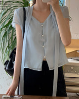 Maki tie blouse