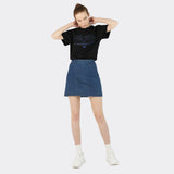 Ocean Metaverse Embroidery Short Sleeve T-shirts (Black)