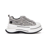 KILLWINNER Lihuo Series Canvas Shoes, Gray, Thick-Soled Casual Shoes, Couple Style