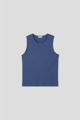 [1+1] Waffle Crop Sleeveless Tee