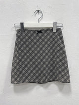 CHECK CHIFFON MINI SKIRT (4C)