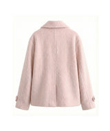 Rosie Double Button Wool Half Coat