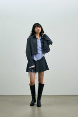 MILD CROP BLAZER / CHARCOAL