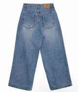 rums low washing denim wide pt