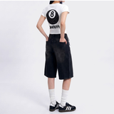 ストレッチコットンスリムショートスリーブTシャツ ホワイト