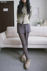Ami khaki pocket stand long-sleeved shirt