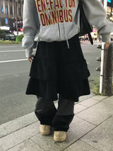 ハグコーデュロイフリルスカート (2c)