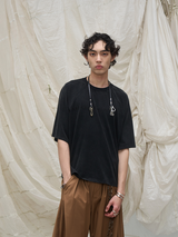 RELABEL Time Element (Rewind) Handless Washed Printed Slogan Full Length Aged Short Sleeve T-Shirt