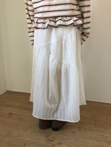 Ray Drape Long Skirt (2color)