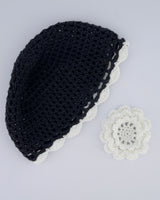 【MADE】Doyoubi Dimanche PeppoBBeBBo knitted beanie[Black/White]