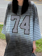 ダーティー74ストライプTシャツ