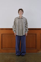 Autumn check shirt_beige