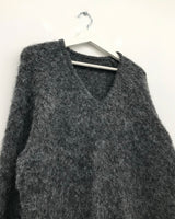 [MD Pick]ウールタッチブラッシュVネックニット (4 Colors)