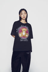 24FW ブラースケッチベアショートスリ－ブTシャツ ブラック