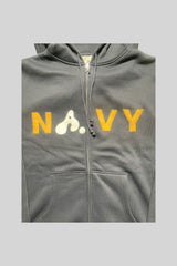 N"A"VY ジップアップフーディー