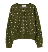 【即日発送】semi loose fit dot cardigan