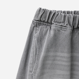 Cement Curved Denim Pants