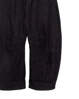 Creamb Cut Pintuck Denim Wide Pants