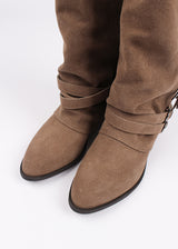 FRINGE SUEDE LONG BOOTS