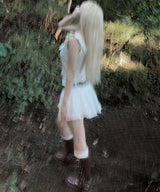 レースローミニスカート (2colors)