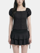Greta Square Puff Blouse