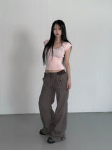  village v-neck top(2 color)