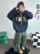 TRACK CARGO STRING PADDING PANTS ❤🖤🤎💚💙5COLOR