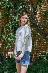 ビンテージアップリケTシャツ