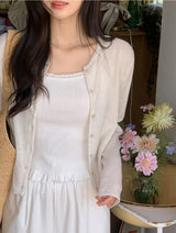 BT Linen Round Simple Knit Cardigan (10color)