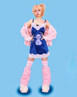 gyaru pop fur leg warmer (9color) 
