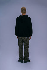 LETTERING HOODIE - BLACK